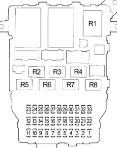 Acura TSX (CL9; 2004-2008) Fuse Diagram • FuseCheck.com