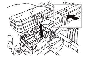 Engine Compartment Fuse Box №2 Location