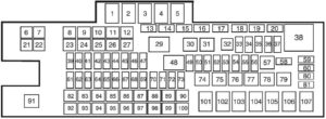 Ford F250, F350, F450, F550 (2011-2016) Fuse Diagram