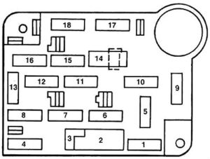 Ford Mustang (1994-1998) Fuse Diagram • FuseCheck.com