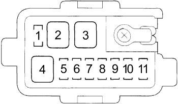Схема блока предохранителей №2 в моторном отсеке