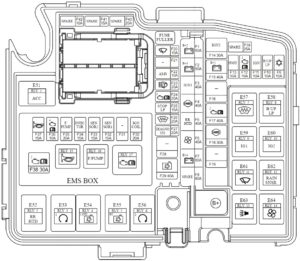 Kia Cadenza (VG) (2011-2016) Fuse Diagram • FuseCheck.com