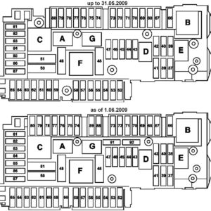 Mercedes-Benz C-Class W204 (2007-2014) Fuse Diagram • FuseCheck.com