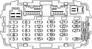 Nissan Xterra (1999-2004) Fuse Diagram • FuseCheck.com