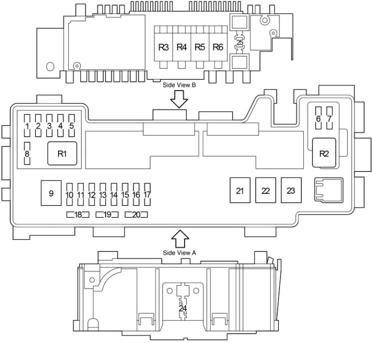 Toyota Aygo (AB10) (2005-2014) Fuse Diagram • FuseCheck.com