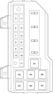 Toyota HiAce (H200) (2004-2013) Fuse Diagram • FuseCheck.com