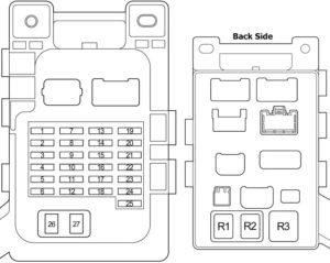 Toyota Highlander (XU20) (2001-2007) Fuse Diagram • FuseCheck.com