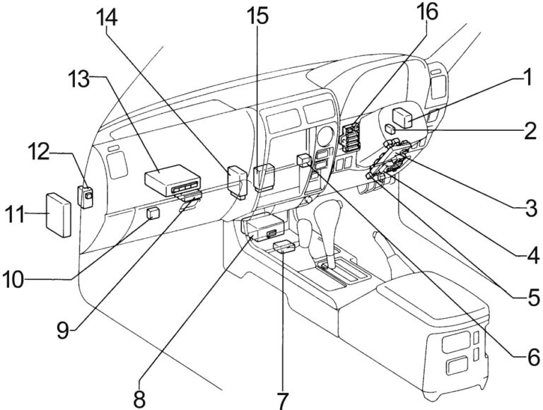 Toyota Land Cruiser Prado (J90) (1996-2002) Fuse Diagram • FuseCheck.com