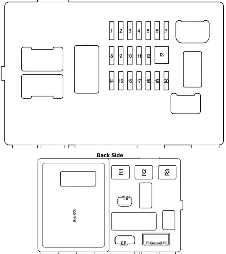 2019 Toyota Tacoma Fuse Box Diagram