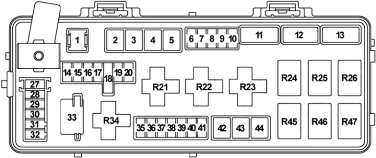 Dodge Challenger (2008-2014) Fuse Diagram • FuseCheck.com